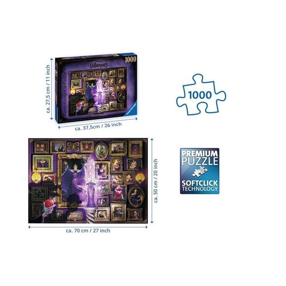 NEW Ravensburger Disney Villainous EVIL QUEEN 1000 PC Snow White FACTORY SEALED - Picture 3 of 8